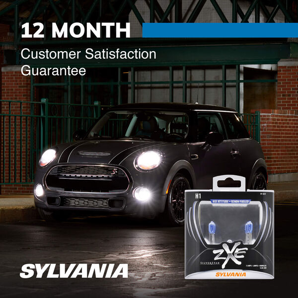 SYLVANIA H1 SilverStar zXe Halogen Headlight Bulb, 2 Pack, , hi-res